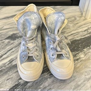 Converse chuck Taylor never worn size 7 denim tie dye ish